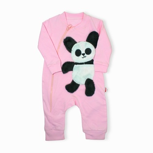 Panda Patterned Jumpsuit Organic Cotton