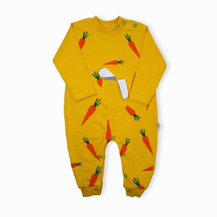 Carrot Patterned Winter Baby Rompers