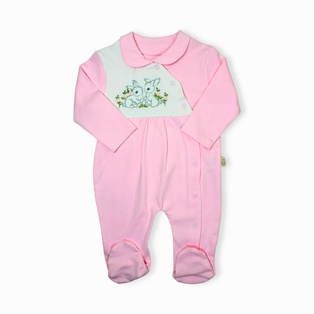 Rabbit Patterned Winter Baby Rompers
