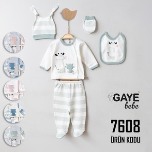 Bebek Beşli Zıbın Takımı (KUTU) - 7608 (YENI)