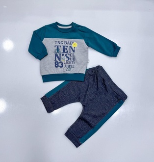 Baby Twin Set 'COLLEGE TEAM' 