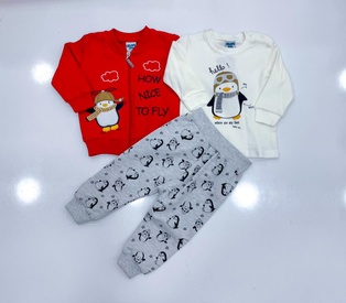 Baby Trio Set 'HOW NICE TO FLY'