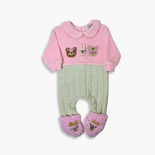 Ayı Nakışlı Kışlık Bebek Tulumu